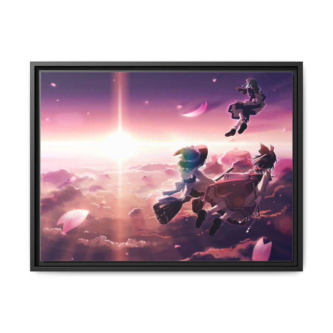 Anime Touhou Canvas Framed Art Print