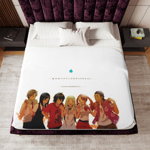 Load image into Gallery viewer, Anohana Meiko Honma, Jinta Yadomi, Naruko Anjou, Tetsudou Hisakawa, Chiriko Tsurumi Sherpa Blanket

