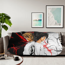 Load image into Gallery viewer, Light Yagami and L (Death Note) Sherpa Blanket
