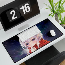 Load image into Gallery viewer, Emilia huddled up with a scarf Mouse Pad (Desk Mat)
