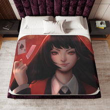 Load image into Gallery viewer, Kakegurui Yumeko Jabami Sherpa Blanket
