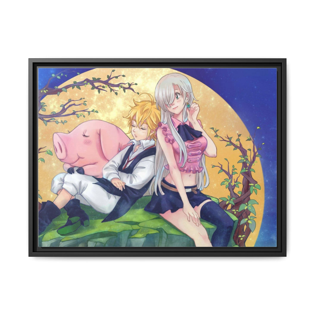 The Seven Deadly Sins Canvas Framed Art Print