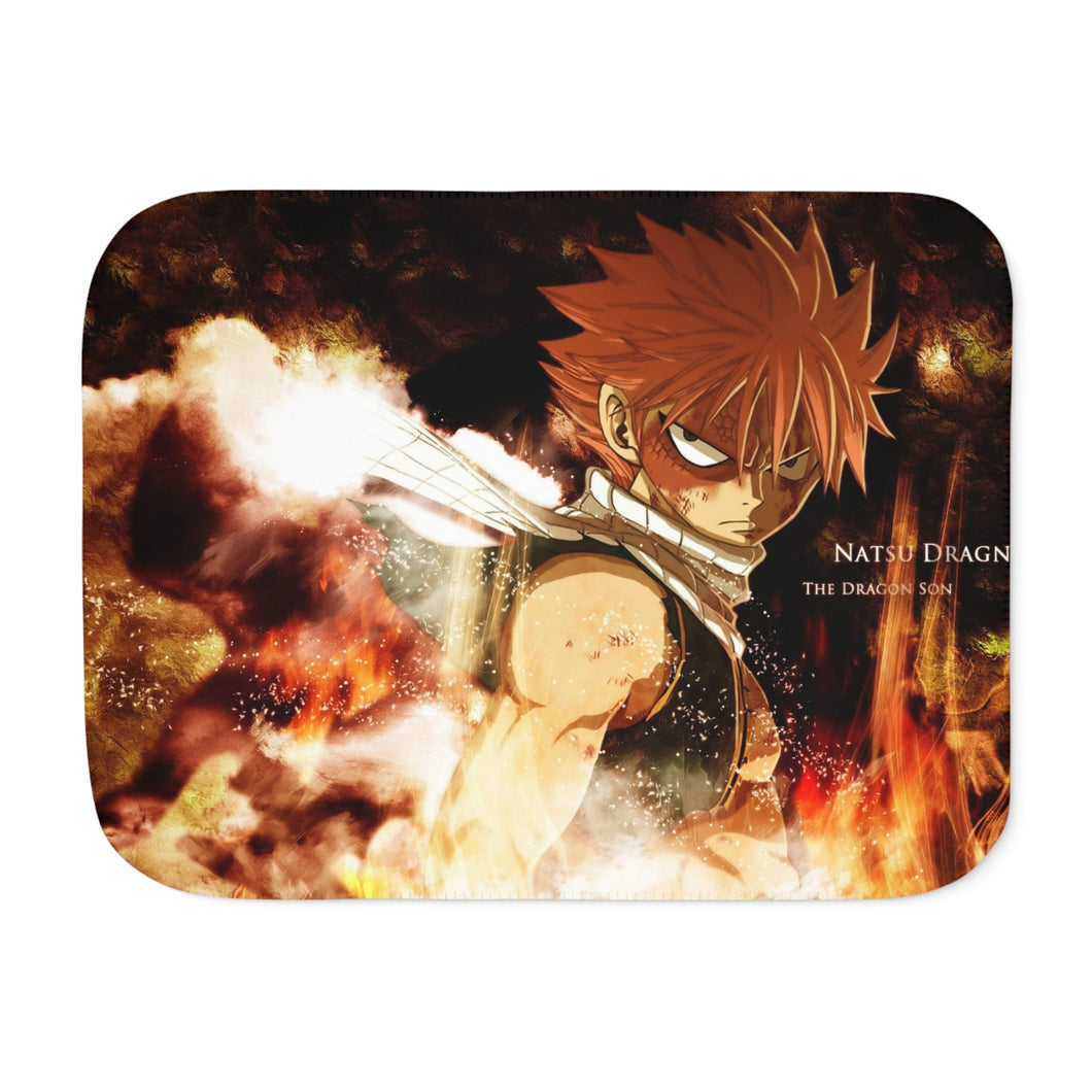 Fairy Tail Natsu Dragneel Sherpa Blanket