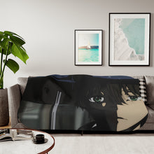 Load image into Gallery viewer, Hōtarō Oreki Face Sherpa Blanket
