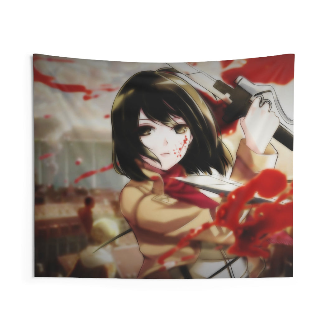 Mikasa Ackerman Indoor Wall Tapestry