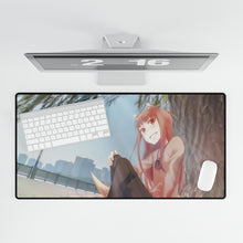 Load image into Gallery viewer, Anime Spice and Wolf Mouse Pad (Desk Mat)
