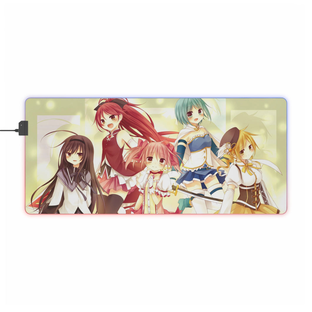 Puella Magi Madoka Magica RGB LED Mouse Pad (Desk Mat)
