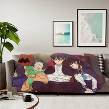Load image into Gallery viewer, Hyouka Eru Chitanda, Satoshi Fukube, Mayaka Ibara Sherpa Blanket
