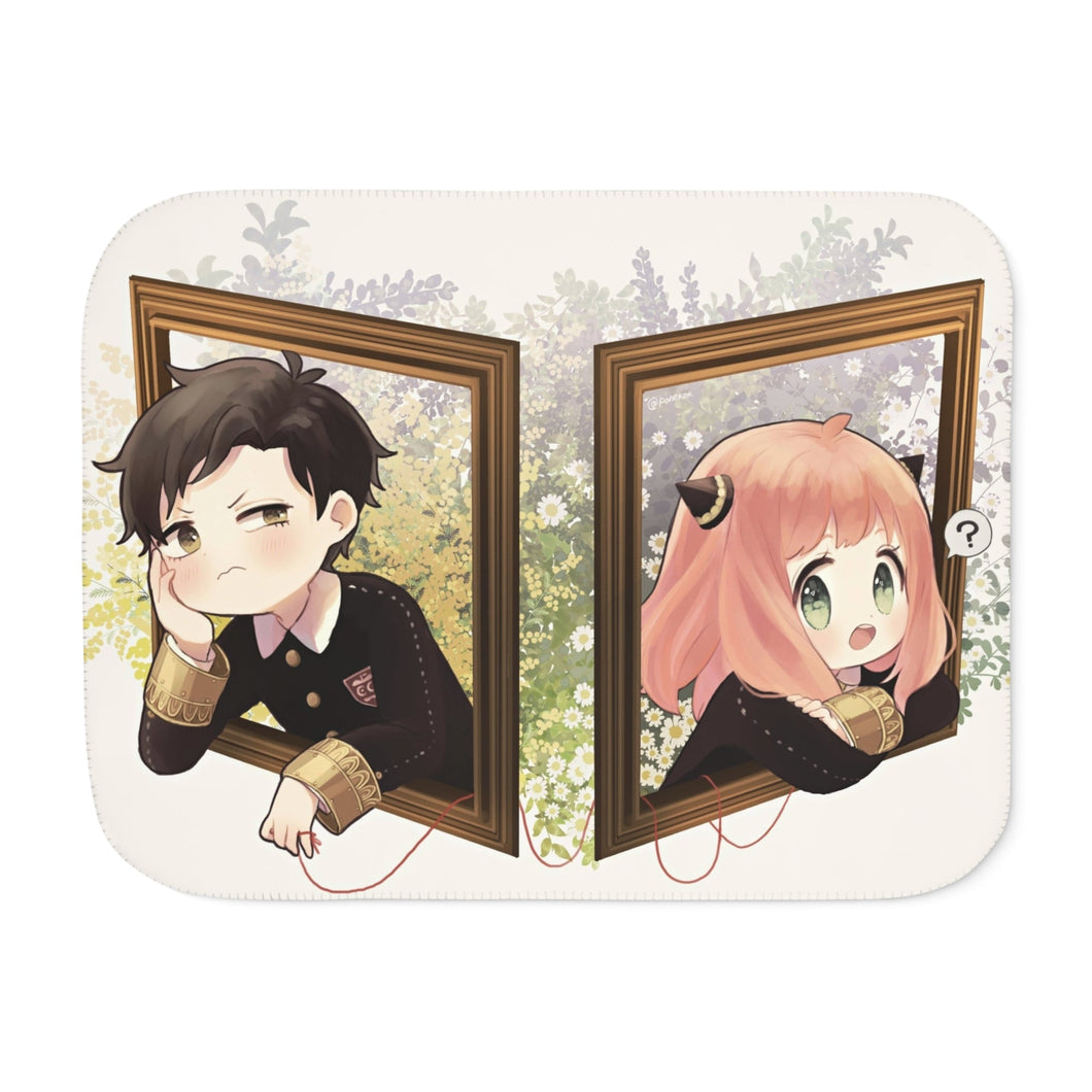 Anime Spy x Family Sherpa Blanket