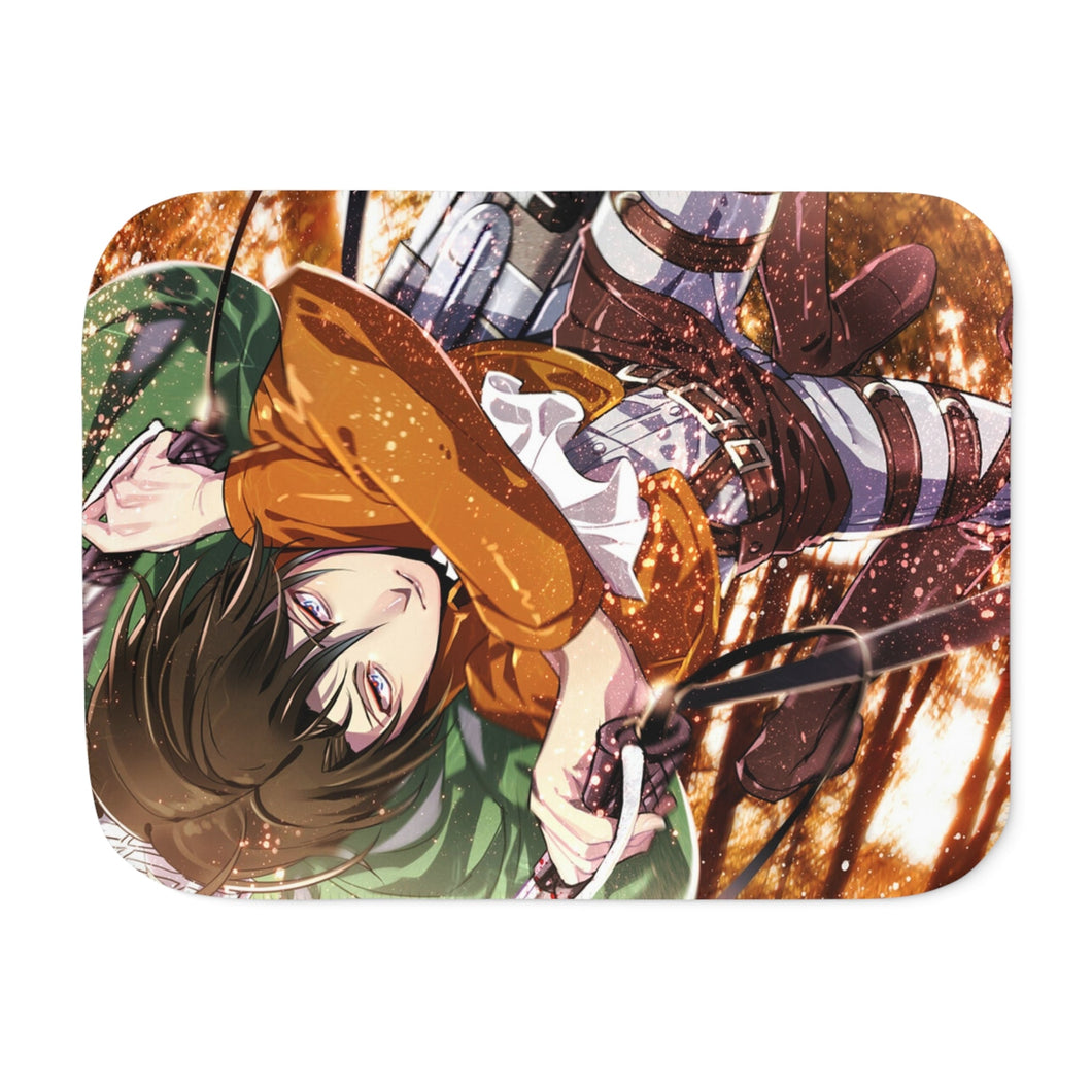 Levi Ackerman Sherpa Blanket