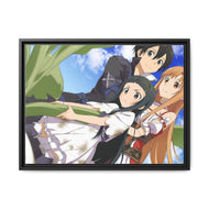 Sword Art Online Asuna Yuuki, Yui Canvas Framed Art Print