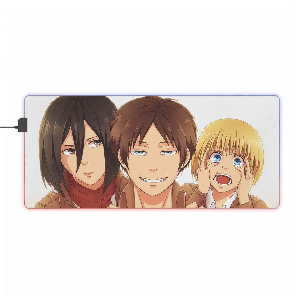 Anime Attack On Titan RGB LED Mouse Pad (Desk Mat)