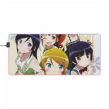 Load image into Gallery viewer, Oreimo Kirino Kousaka, Ayase Aragaki, Kanako Kurusu RGB LED Mouse Pad (Desk Mat)
