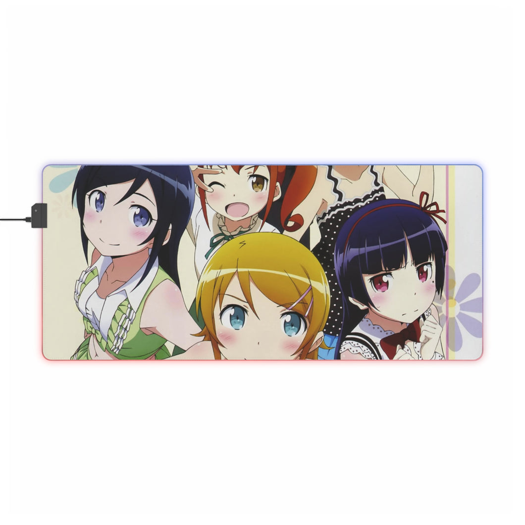 Oreimo Kirino Kousaka, Ayase Aragaki, Kanako Kurusu RGB LED Mouse Pad (Desk Mat)