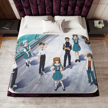 Load image into Gallery viewer, Anime Neon Genesis Evangelion Sherpa Blanket
