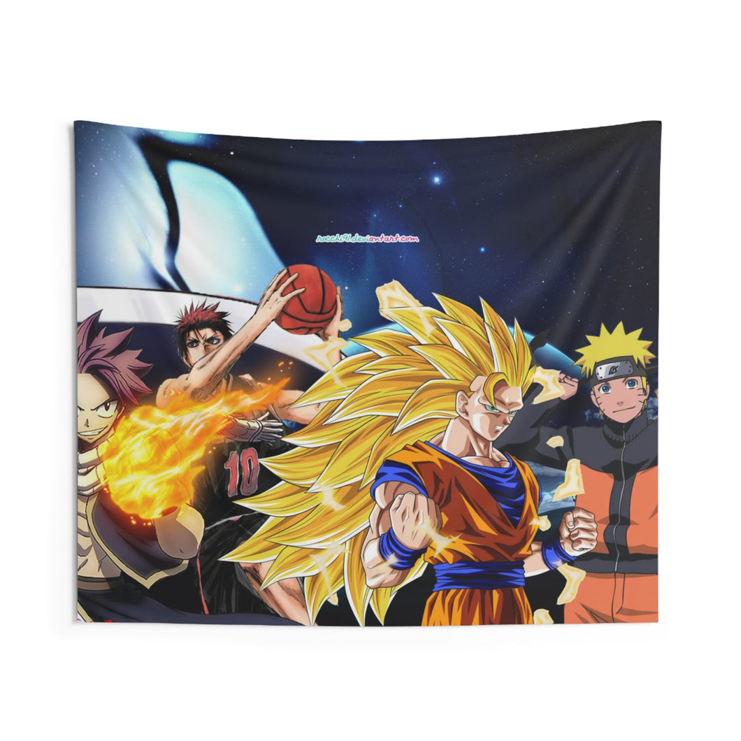 Anime Crossover Indoor Wall Tapestry