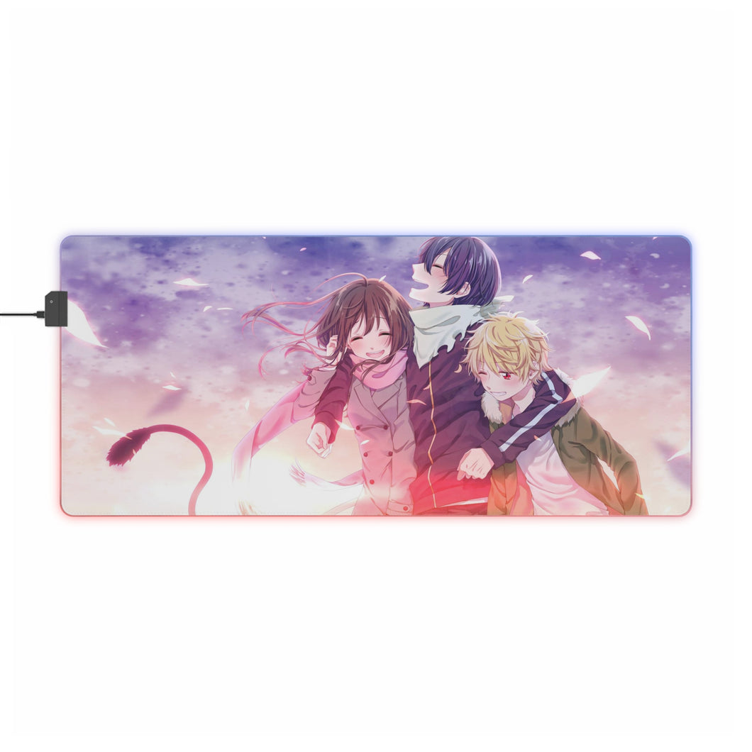 Noragami Yato, Yukine, Hiyori Iki, Noragami RGB LED Mouse Pad (Desk Mat)