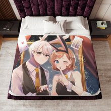 Load image into Gallery viewer, Itsuki Sumeragi and Kaede Manyuda Sherpa Blanket
