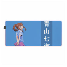 Load image into Gallery viewer, Aoyama Nanami Kanji 1920x1080 RGB LED Mouse Pad (Desk Mat)
