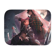 Load image into Gallery viewer, Anime Demon Slayer: Kimetsu no Yaiba Sherpa Blanket

