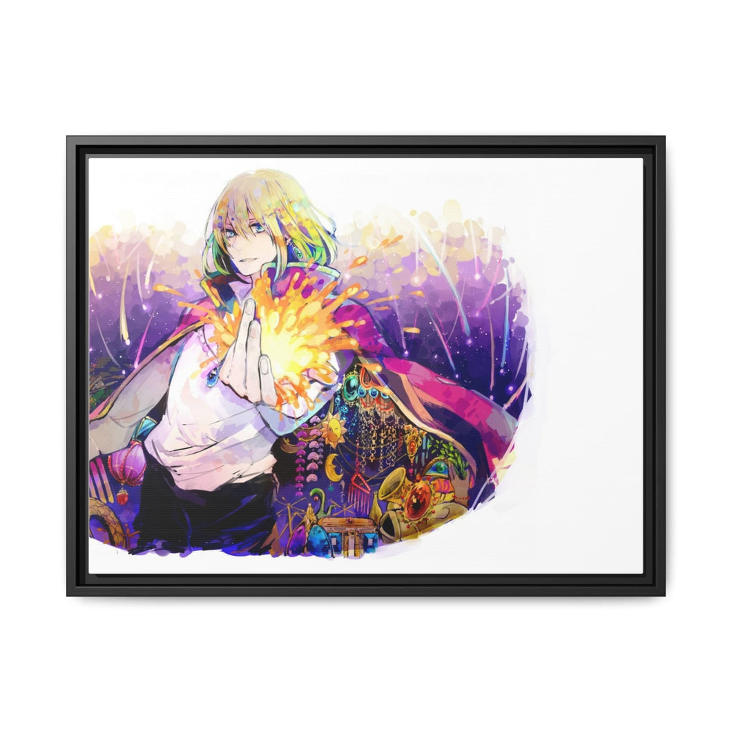Anime Howl's Moving Castle Canvas Framed Art Print