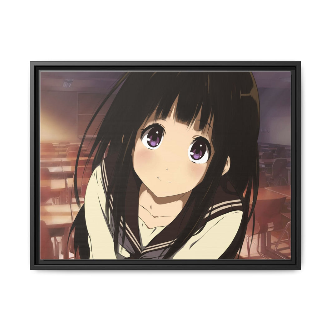 Eru Chitanda  Face Canvas Framed Art Print