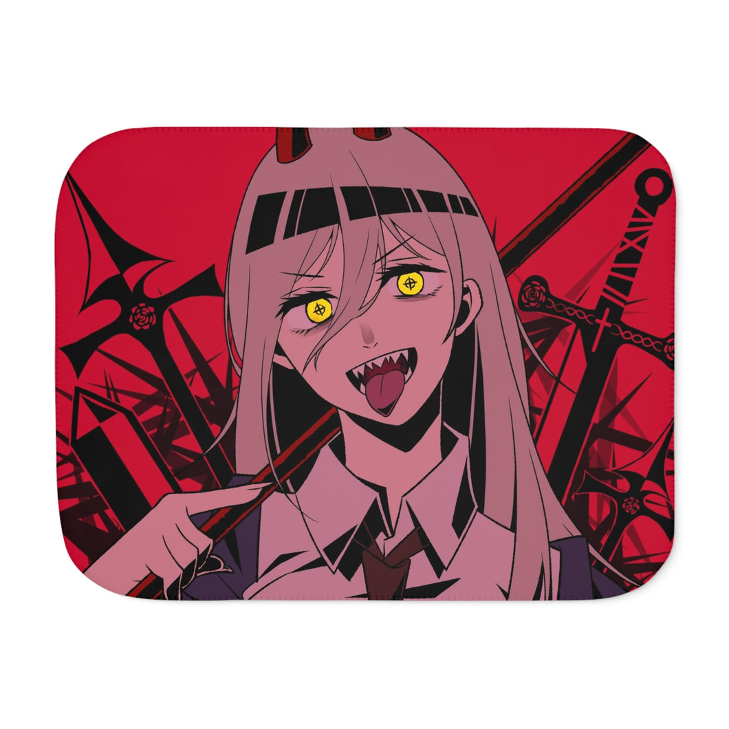Anime Chainsaw Man Sherpa Blanket