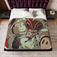 Load image into Gallery viewer, Anime Princess Mononoker Sherpa Blanket
