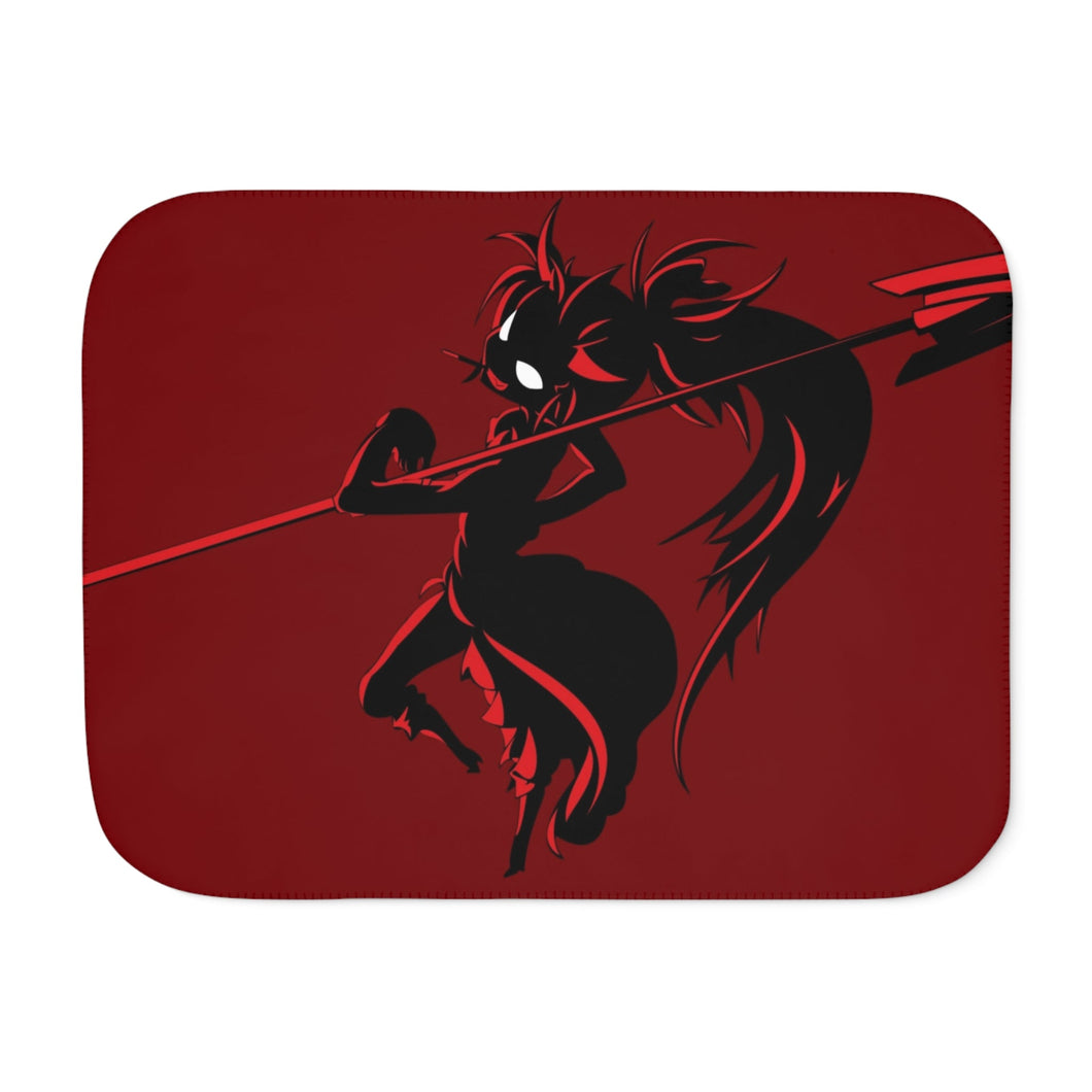 Cute devil Sherpa Blanket