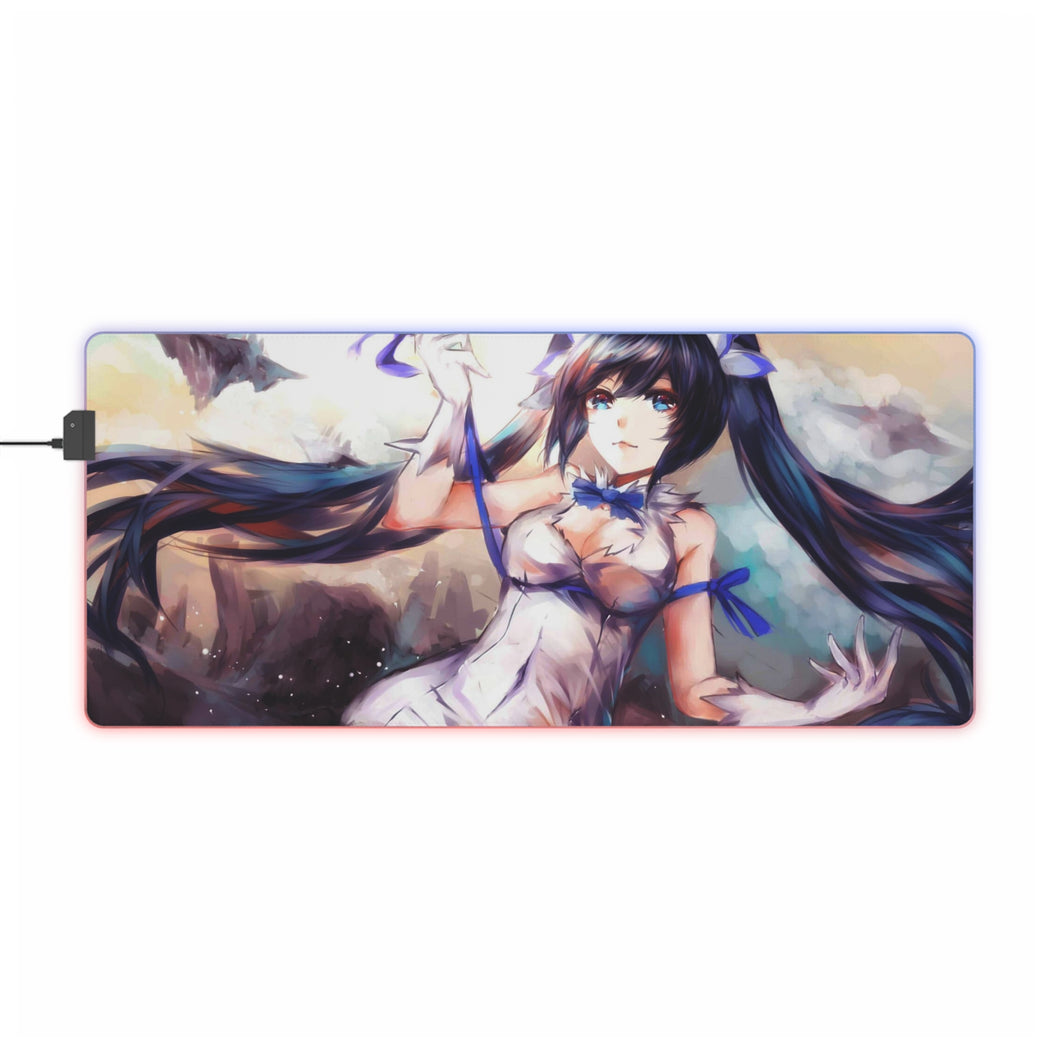 Is It Wrong To Try To Pick Up Girls In A Dungeon? RGB LED Mouse Pad (Desk Mat)