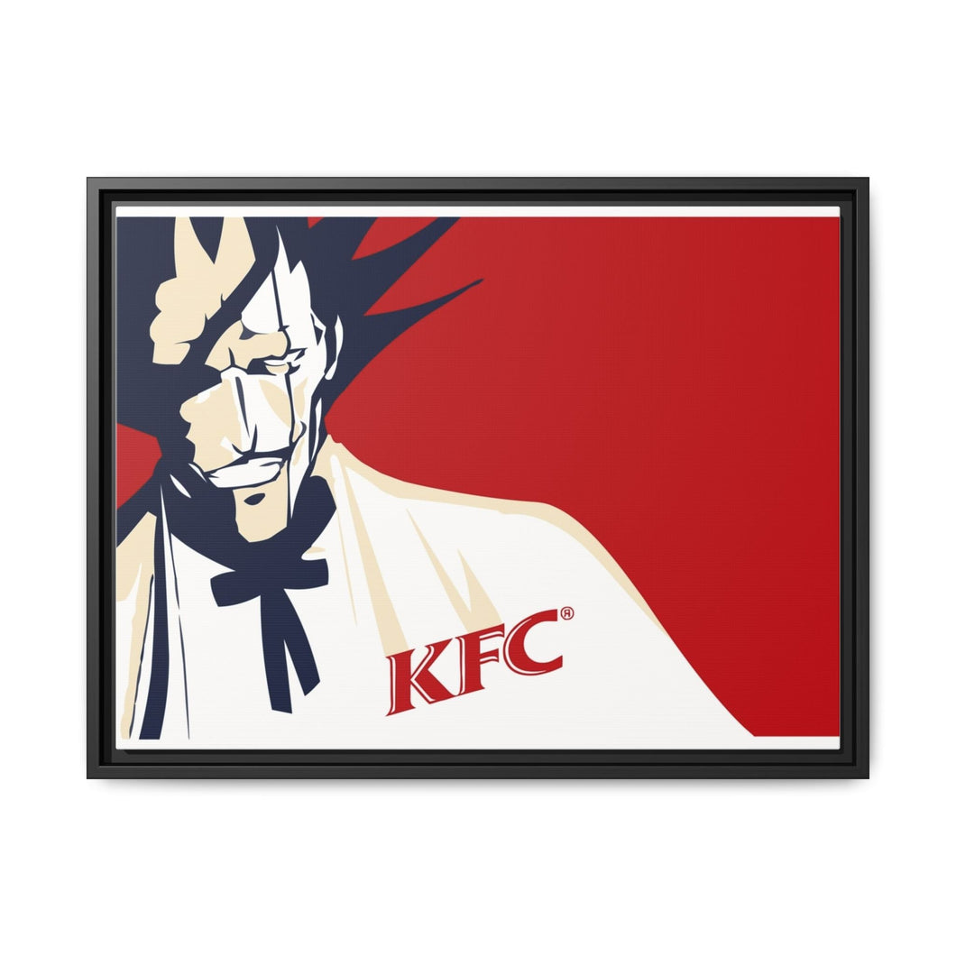 Kenpachi Fried Chicken Canvas Framed Art Print