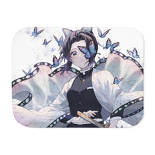 Load image into Gallery viewer, Shinobu Kochou Sherpa Blanket
