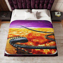 Load image into Gallery viewer, The path to Kaio&#39;s planet Sherpa Blanket
