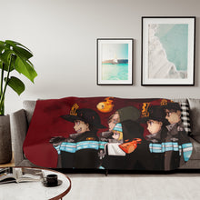 Load image into Gallery viewer, Anime Fire Force Sherpa Blanket
