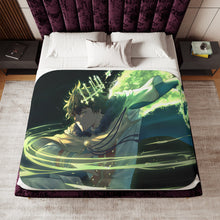 Load image into Gallery viewer, Black Clover Yuno Sherpa Blanket
