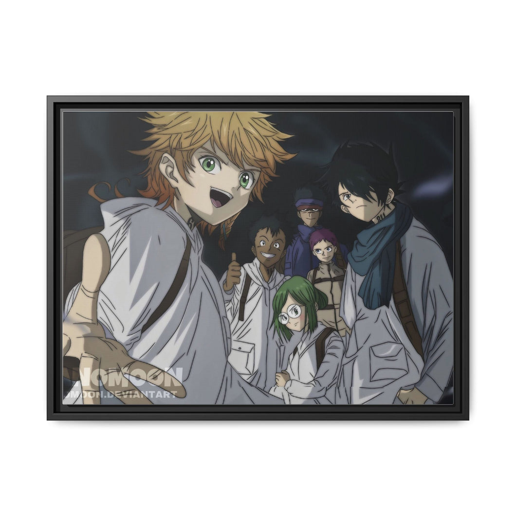 Anime The Promised Neverland Canvas Framed Art Print