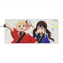 Load image into Gallery viewer, Lycoris Recoil Takina Inoue, Chisato Nishikigi RGB LED Mouse Pad (Desk Mat)
