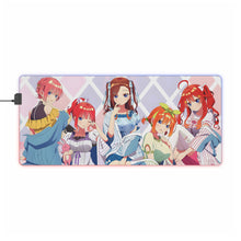 Load image into Gallery viewer, Ichika , Nino , Miku , Yotsuba &amp; Itsuki RGB LED Mouse Pad (Desk Mat)
