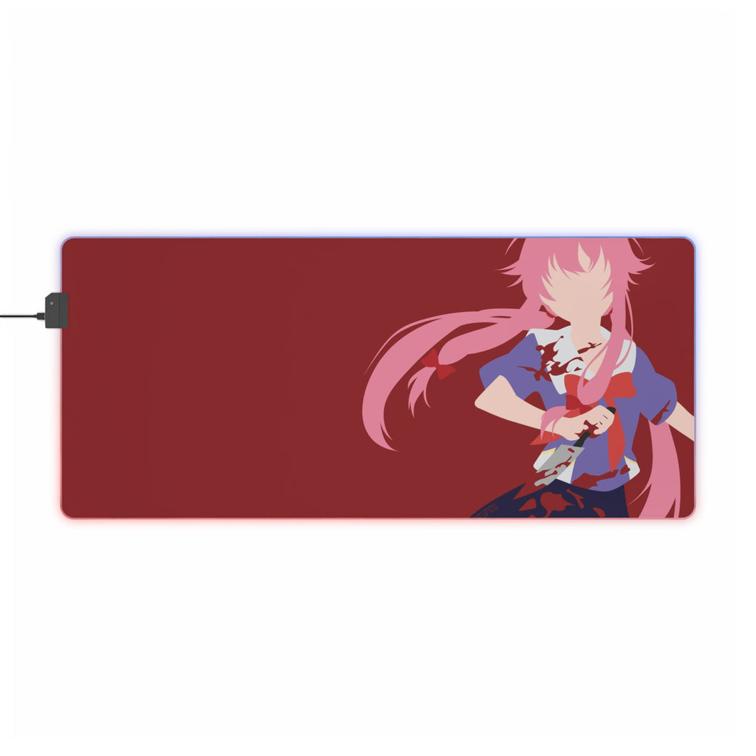 Mirai Nikki Yuno Gasai RGB LED Mouse Pad (Desk Mat)