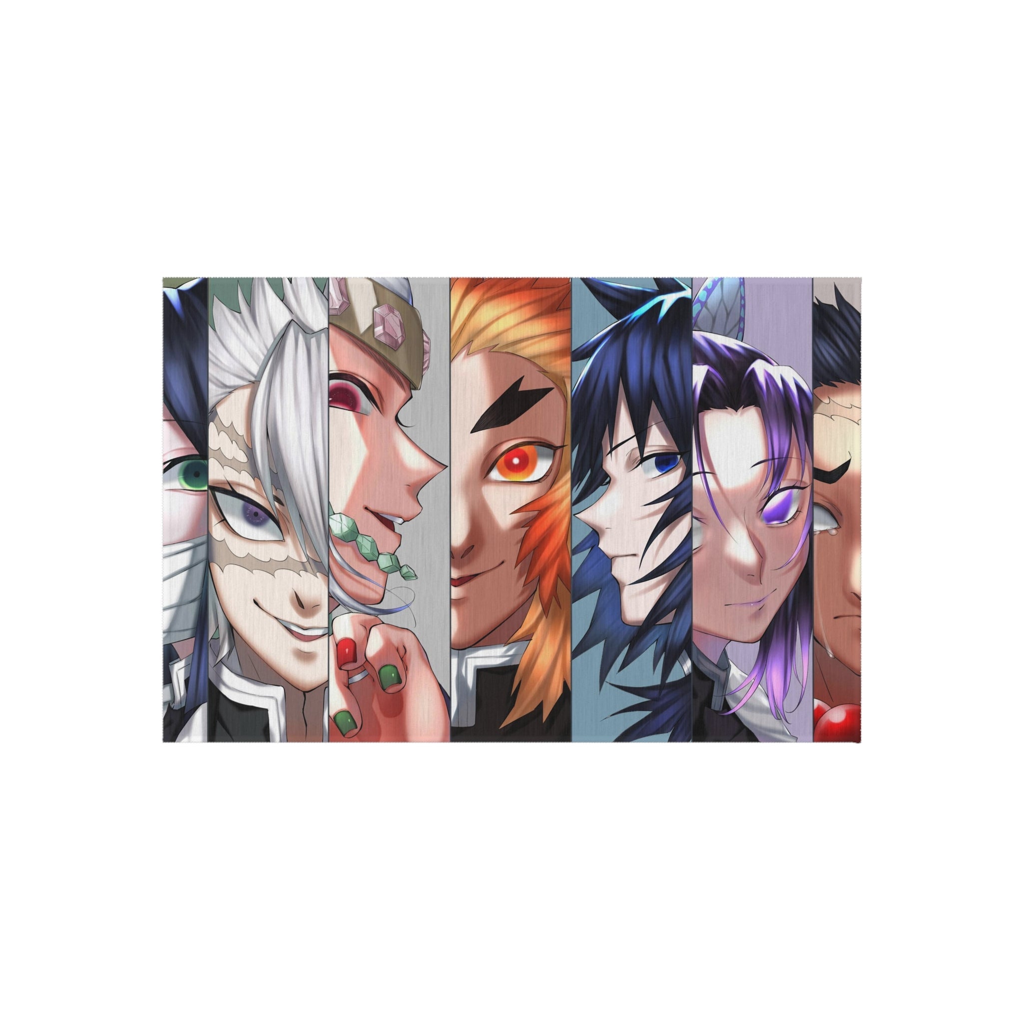 Kyojuro Rengoku Muichiro Tokito and Shinobu Kochou Rug
