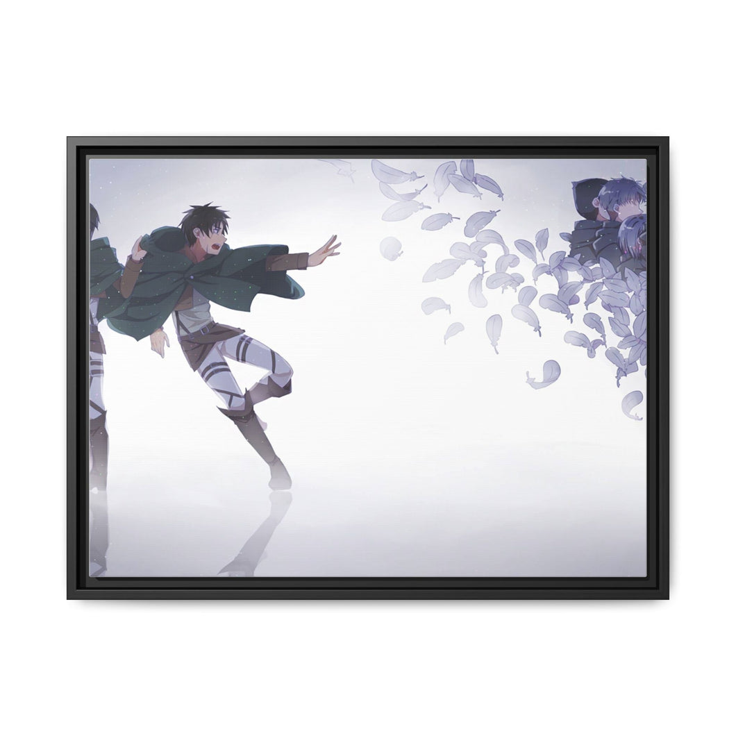 Anime Attack On Titan Canvas Framed Art Print