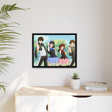 Load image into Gallery viewer, Hyouka Eru Chitanda, Satoshi Fukube, Mayaka Ibara Canvas Framed Art Print
