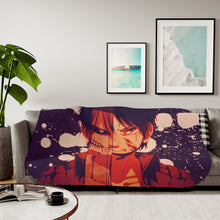 Load image into Gallery viewer, Shingeki no Kyojin - Eren/Titan Sherpa Blanket
