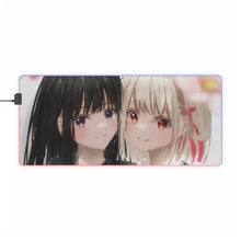 Load image into Gallery viewer, Chisato Nishikigi &amp; Takina Inoue RGB LED Mouse Pad (Desk Mat)
