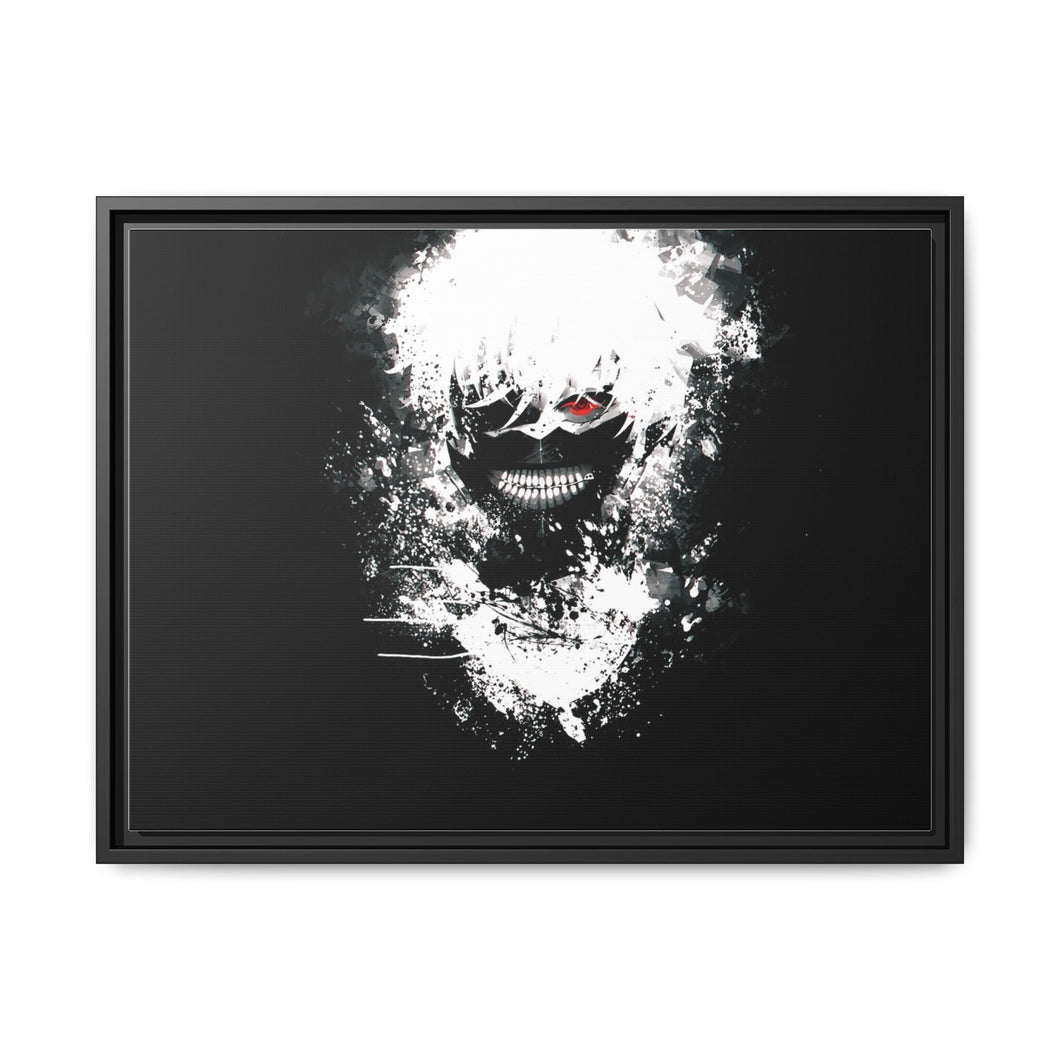 One side of ghoul Canvas Framed Art Print