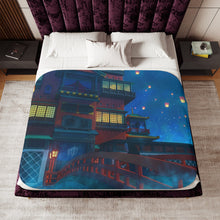 Load image into Gallery viewer, Anime Spirited Away Sherpa Blanket
