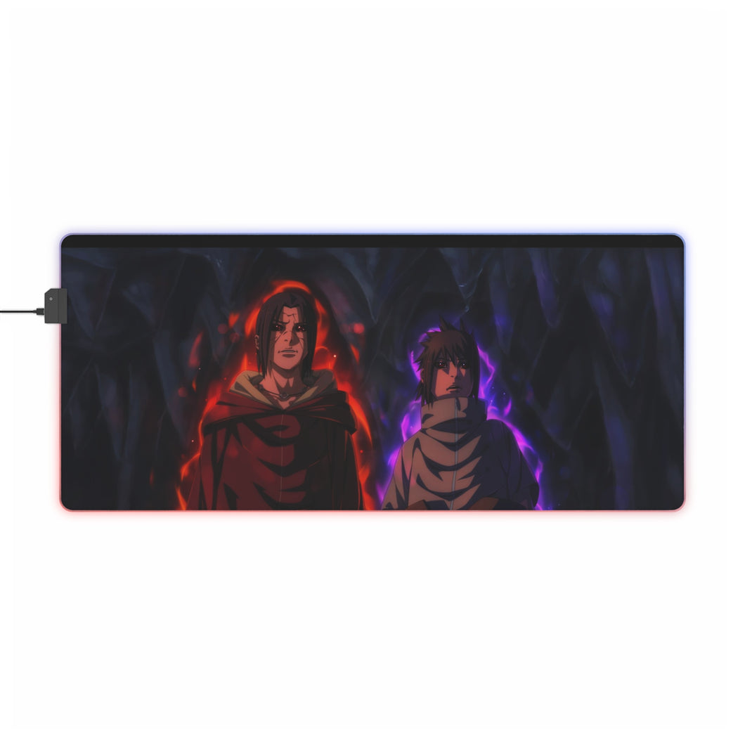 Sasuke & Itachi RGB LED Mouse Pad (Desk Mat)