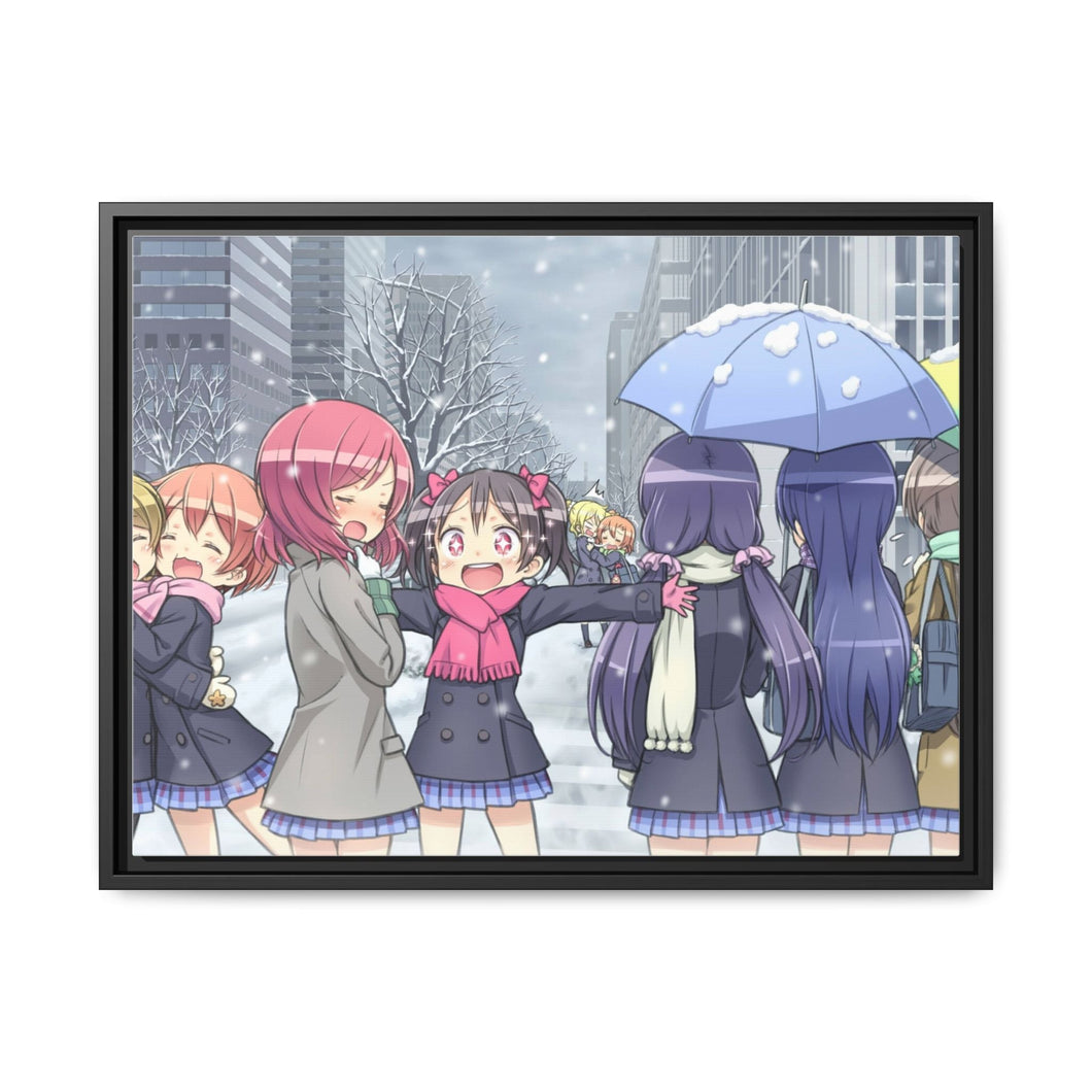 Love Live! Canvas Framed Art Print