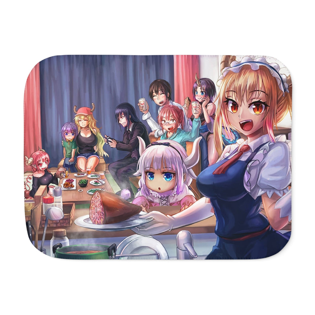 Miss Kobayashi's Dragon Maid Sherpa Blanket