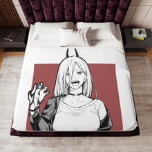 Load image into Gallery viewer, Anime Chainsaw Man Sherpa Blanket
